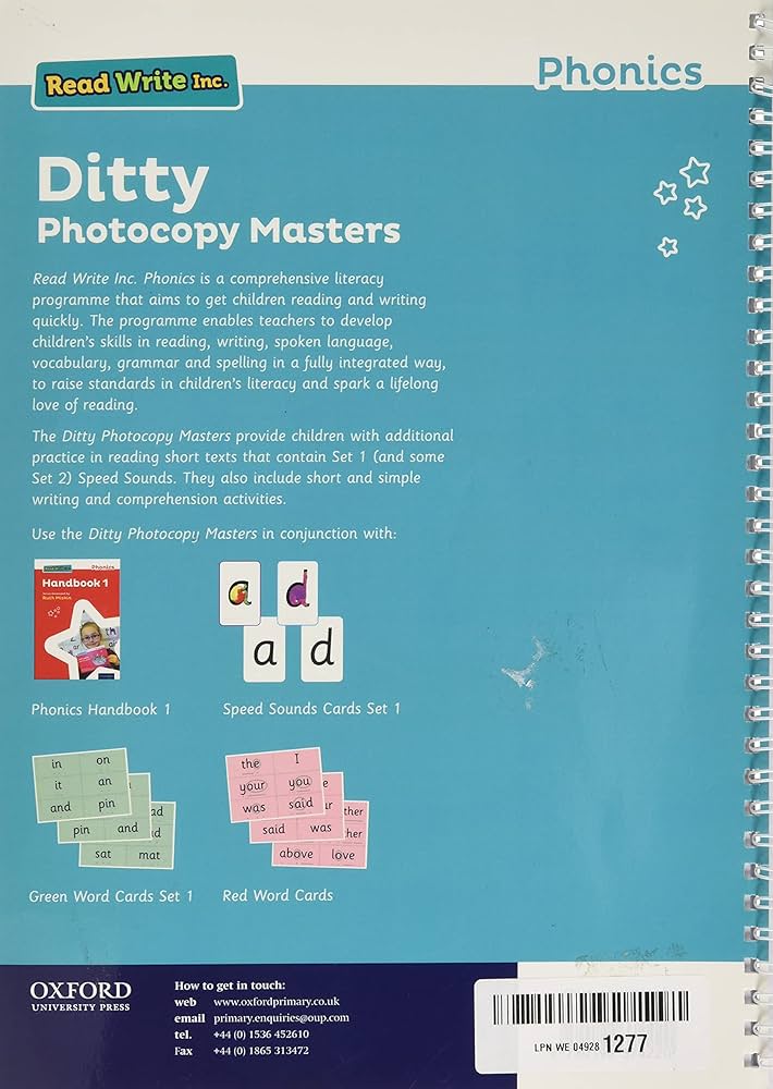 Read Write Inc. Phonics: Ditty Photocopy Masters: Miskin